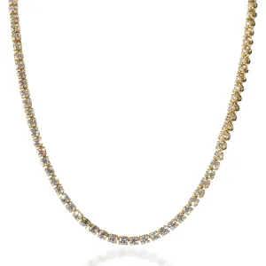 Lab-Grown Diamond Necklace in 18K Yellow Gold 7.11 CTW