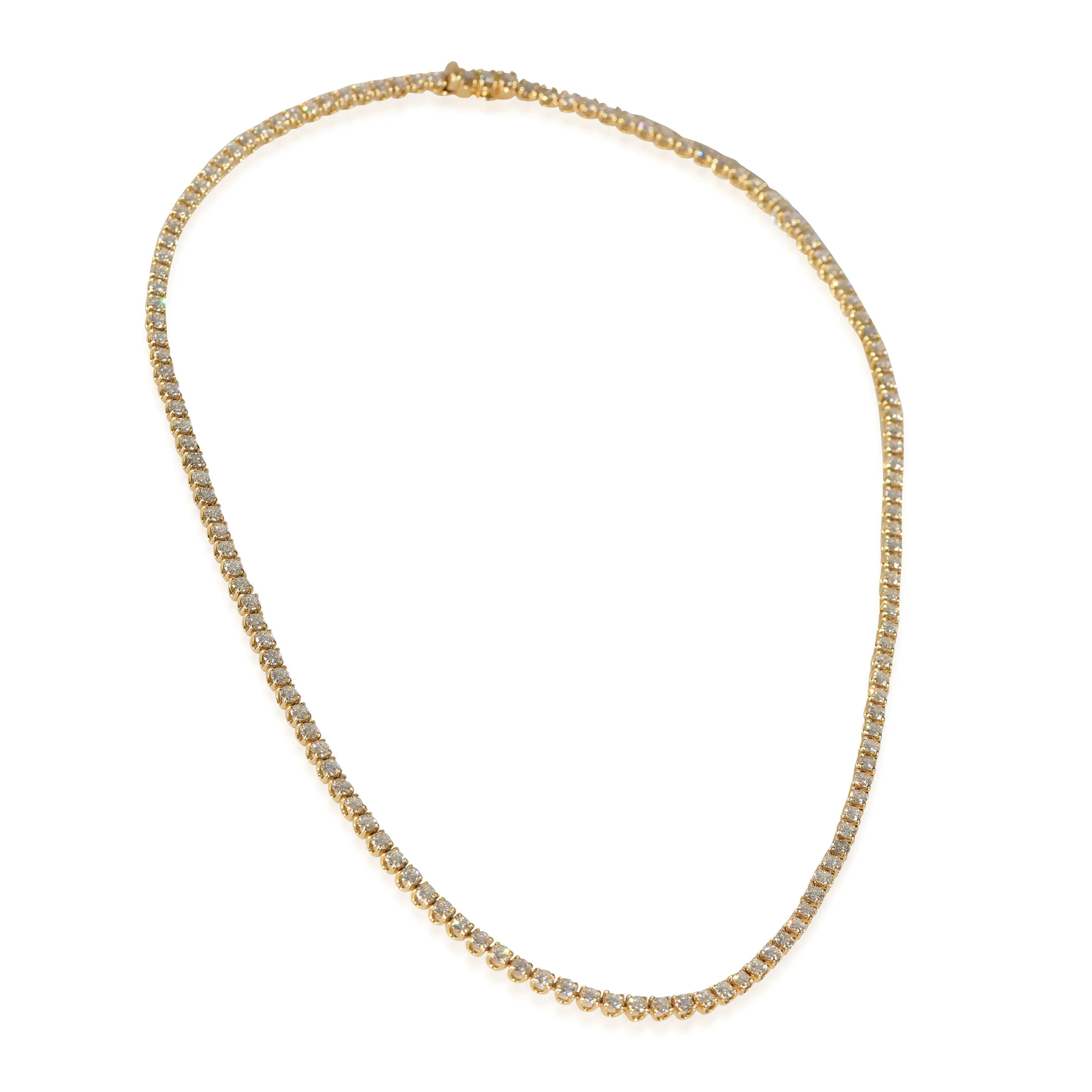 Lab-Grown Diamond Necklace in 18K Yellow Gold 7.11 CTW