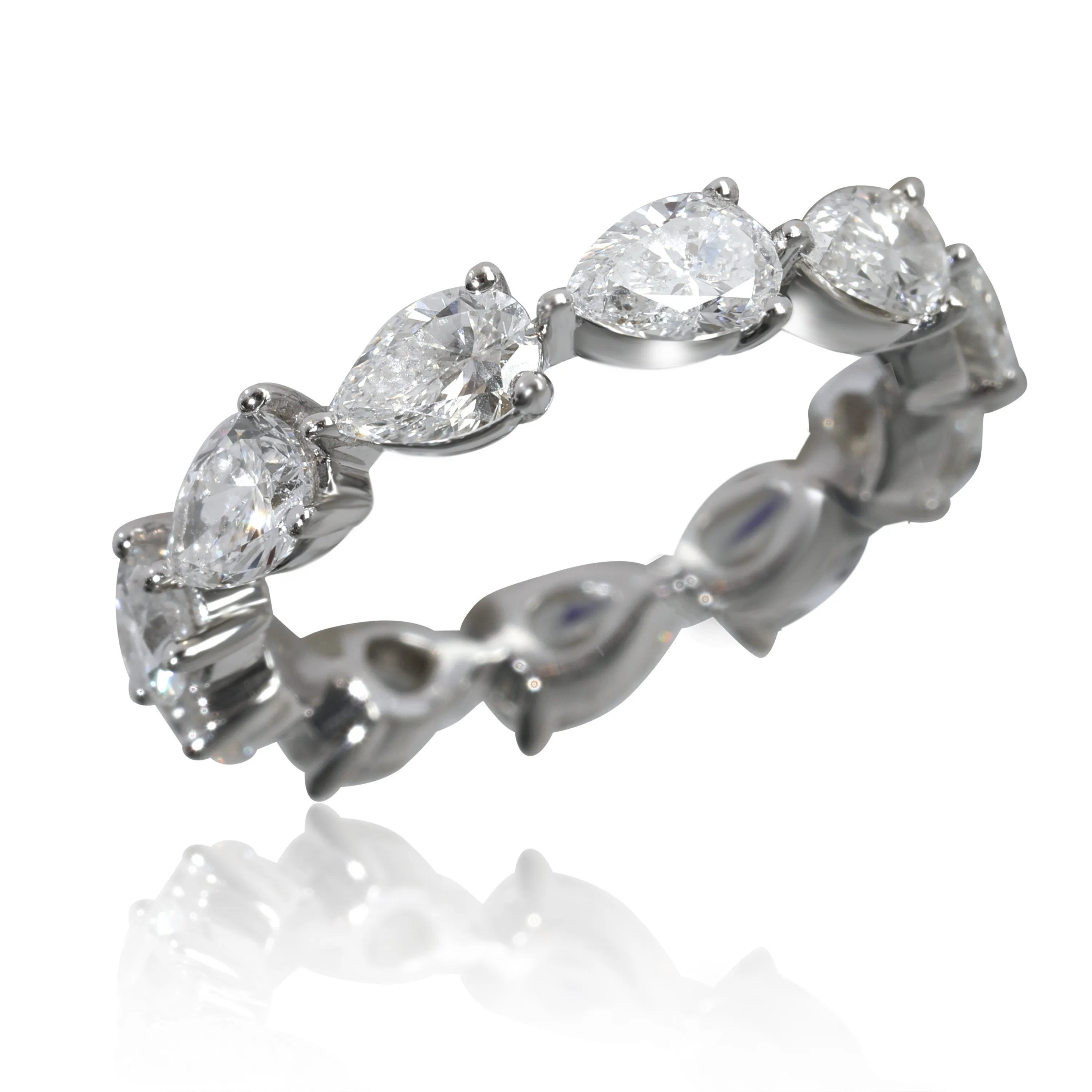 Lab-Grown Diamond Wedding Band in 14K White Gold 3 CTW