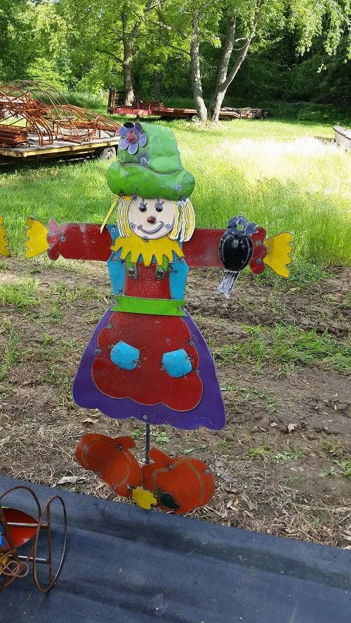 Lady Scarecrow decorative plants  