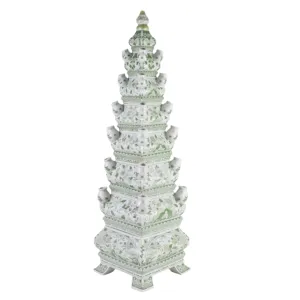 Large Grand Green and White Tulipiere dried flowers  