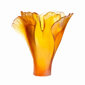 Large Amber Vase mini ornamental plant  