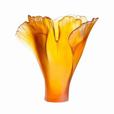Large Amber Vase mini ornamental plant  