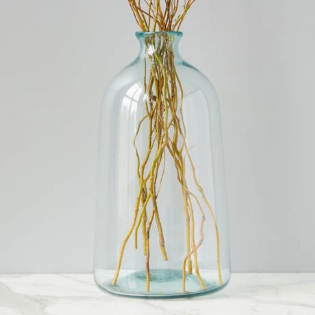 Large Artisanal Vase outdoor greenery  