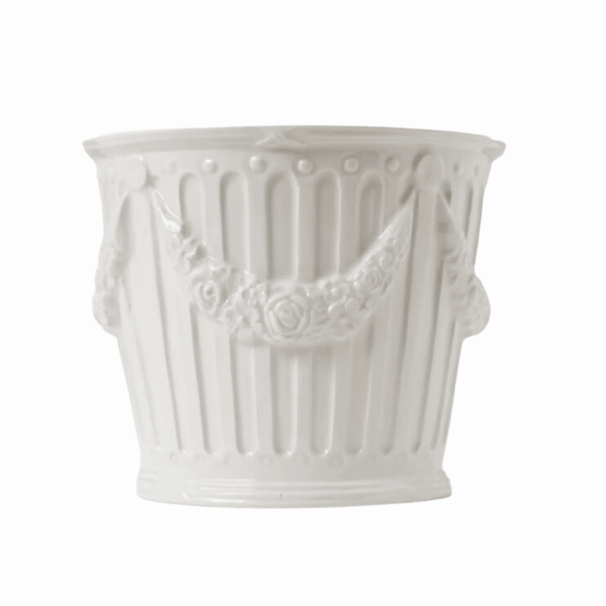 Large Cream Garland Motif Cachepot plant seeds  
