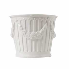 Large Cream Garland Motif Cachepot plant seeds  