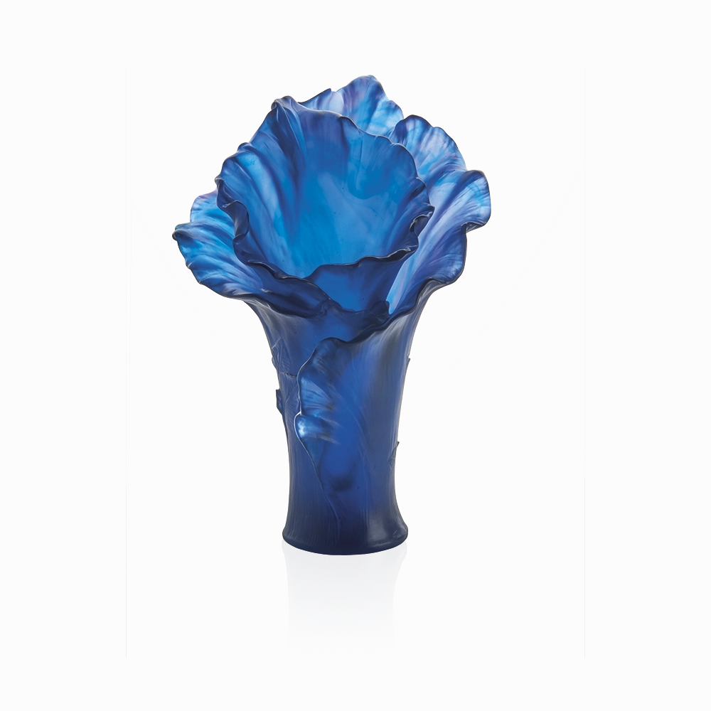 Large Dark Blue Vase mini ornamental plant  