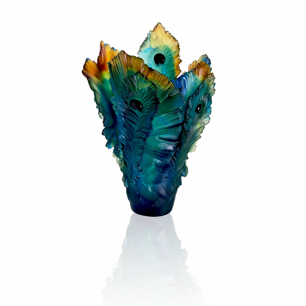 Large Peacock Flower Vase mini ornamental plant  
