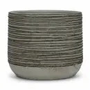 Large Spiral String Planter - Light Grey 7"D plant seeds  