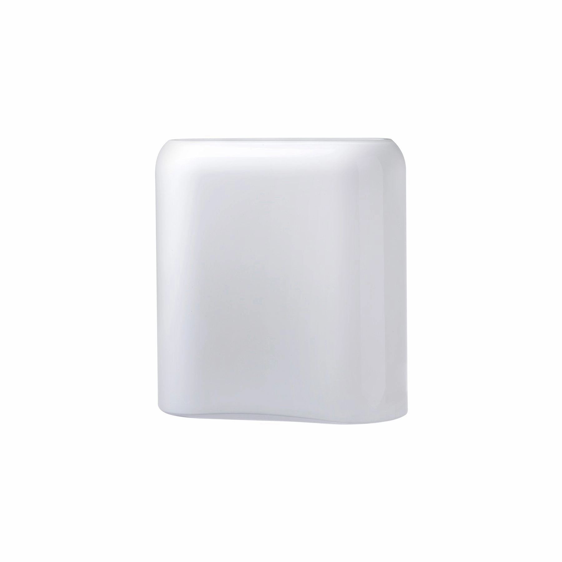 Layers Vase Medium in Opal White mini ornamental plant  