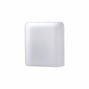 Layers Vase Medium in Opal White mini ornamental plant  