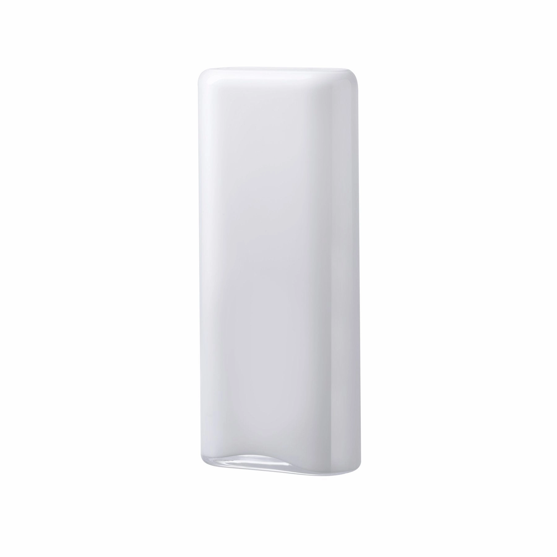 Layers Vase Tall in Opal White mini ornamental plant  