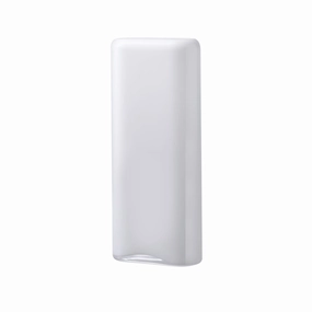 Layers Vase Tall in Opal White mini ornamental plant  
