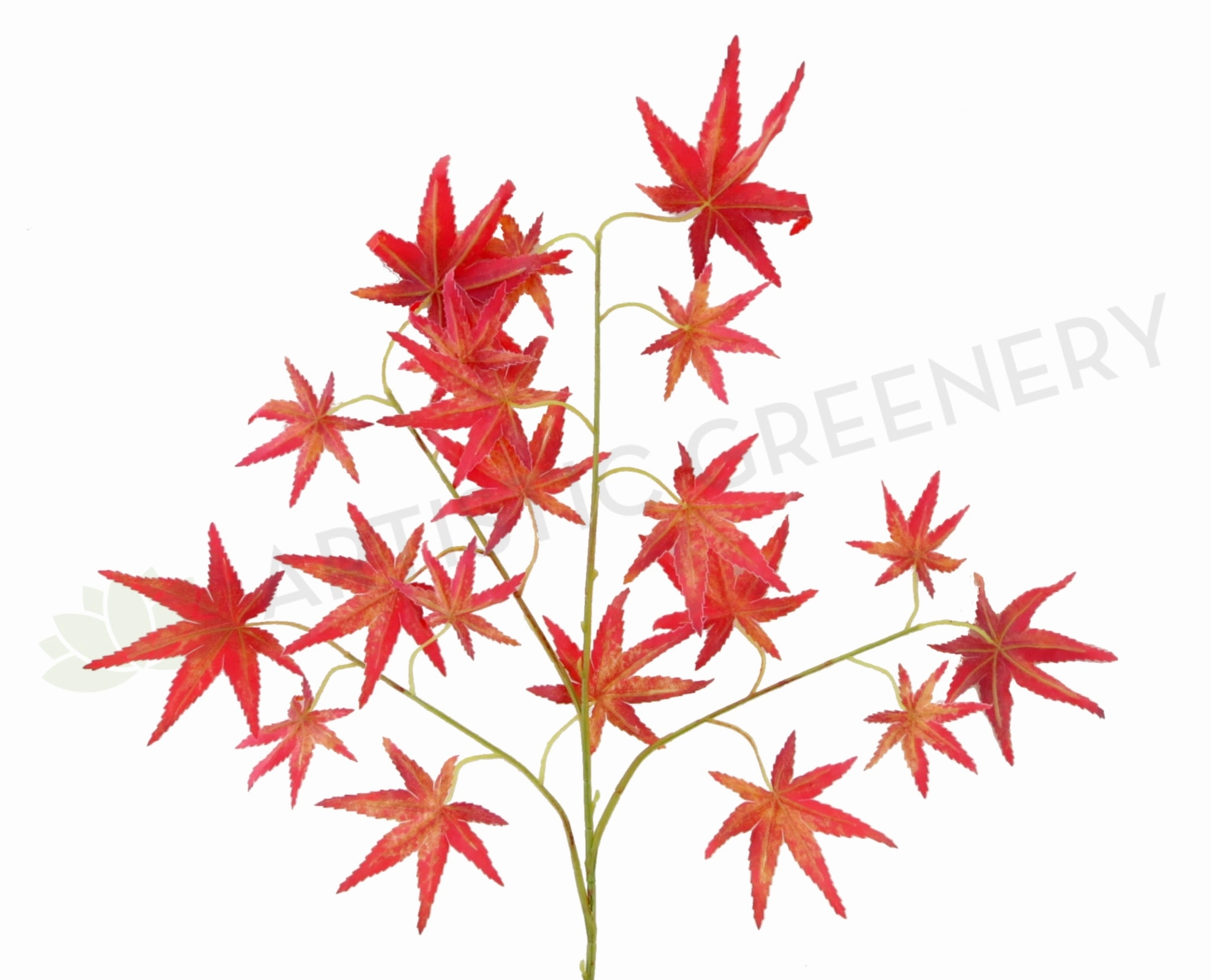 LEA0021(b) Maple Leaf Spray Red - Autumn Style xl flower pot  