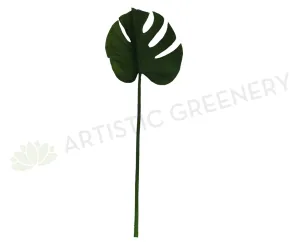 LEA0026 Split Philo / Monstera Leaf Real Touch 67cm dried green plant  