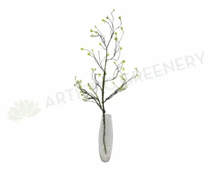 LEA0030 The Branches with Yellow Tips 107cm dried green plant  