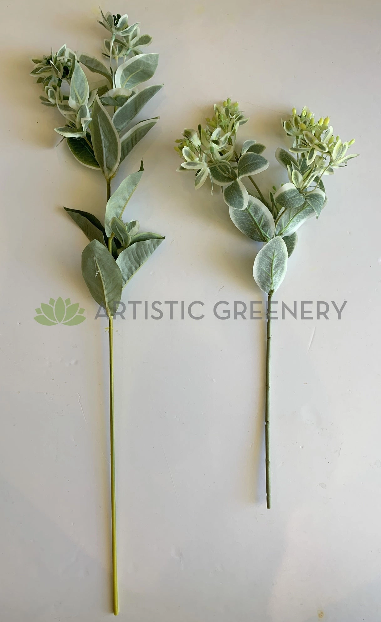 LEA0053 Variegated Seeded Greenery Spray 47-66cm