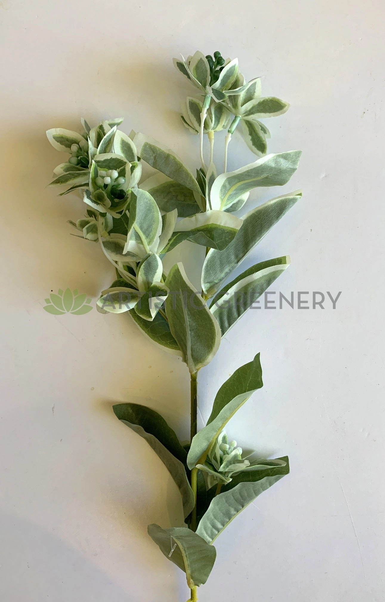 LEA0053 Variegated Seeded Greenery Spray 47-66cm