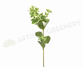 LEA0053 Variegated Seeded Greenery Spray 47-66cm indoor plant stand  