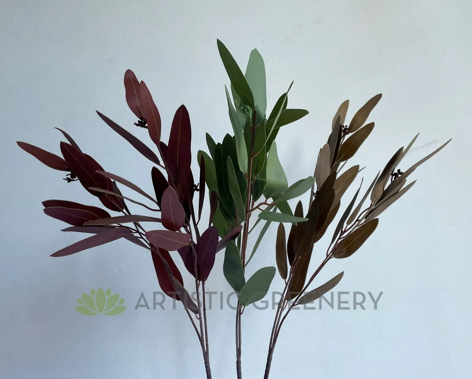 LEA0056 Gum Leaf / Eucalyptus Spray 3 Colours
