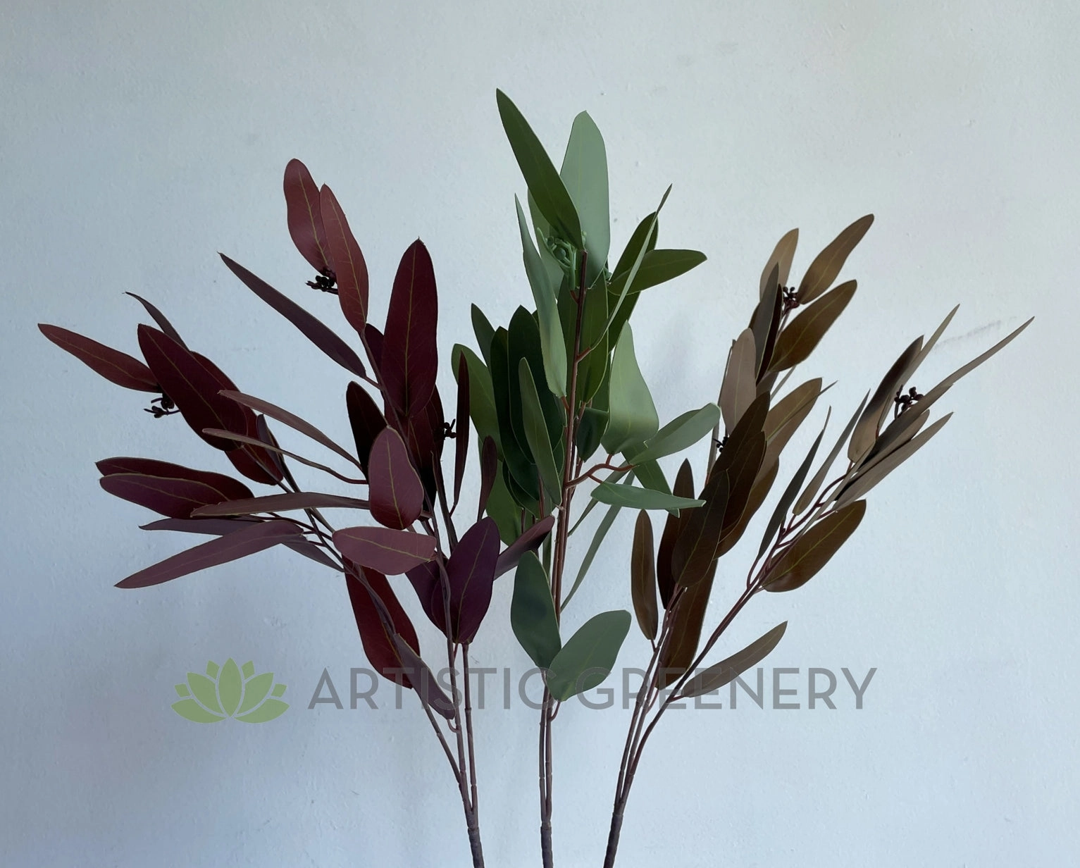 LEA0056 Gum Leaf / Eucalyptus Spray 3 Colours