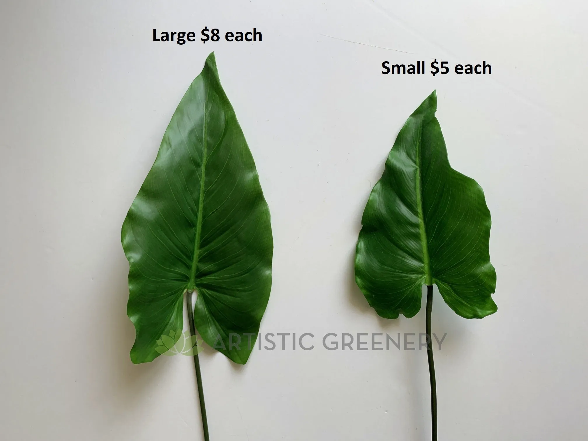 LEA0061 Calla Lily / Elephant Ear Single Leaf 2 sizes