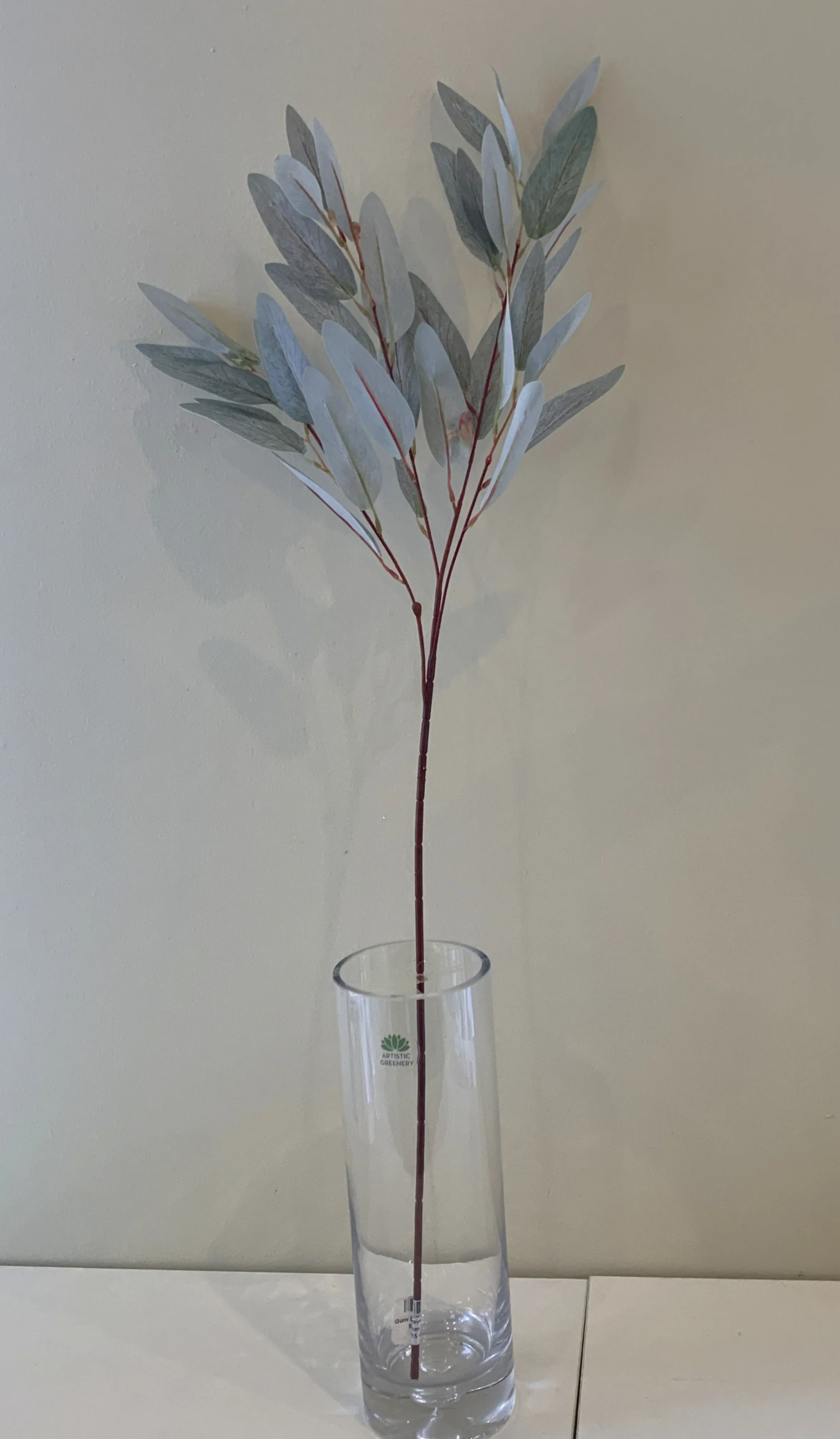 LEA0082 Gum Leaf / Eucalyptus Foliage 86cm Grey