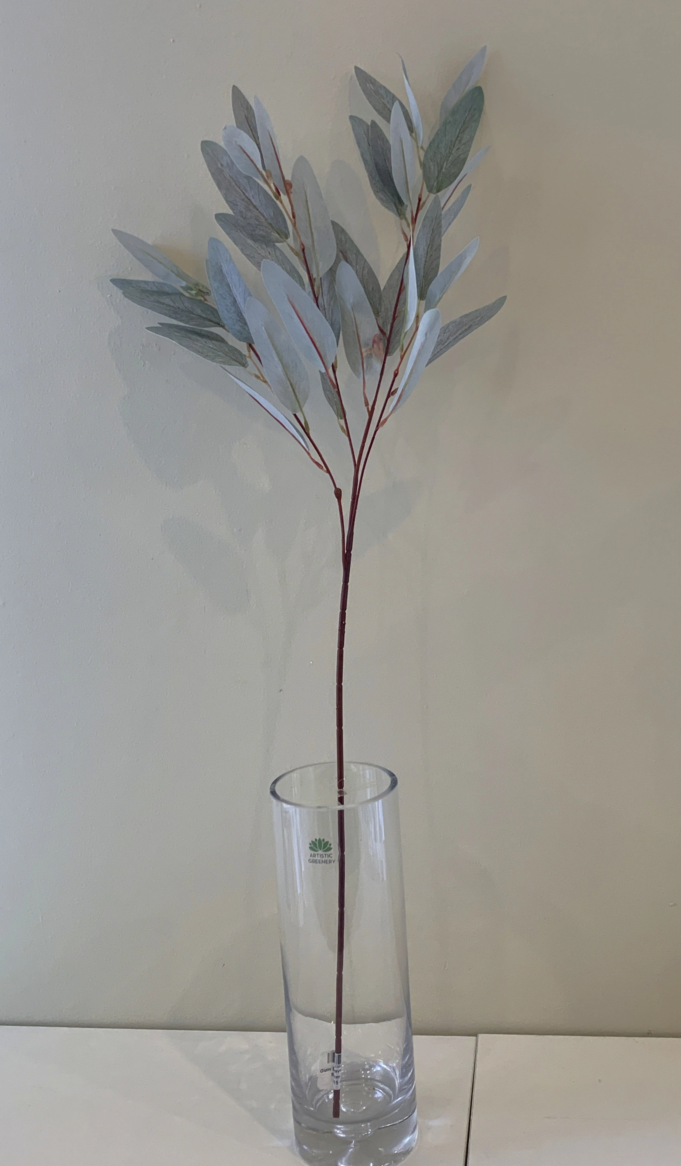 LEA0082 Gum Leaf / Eucalyptus Foliage 86cm Grey