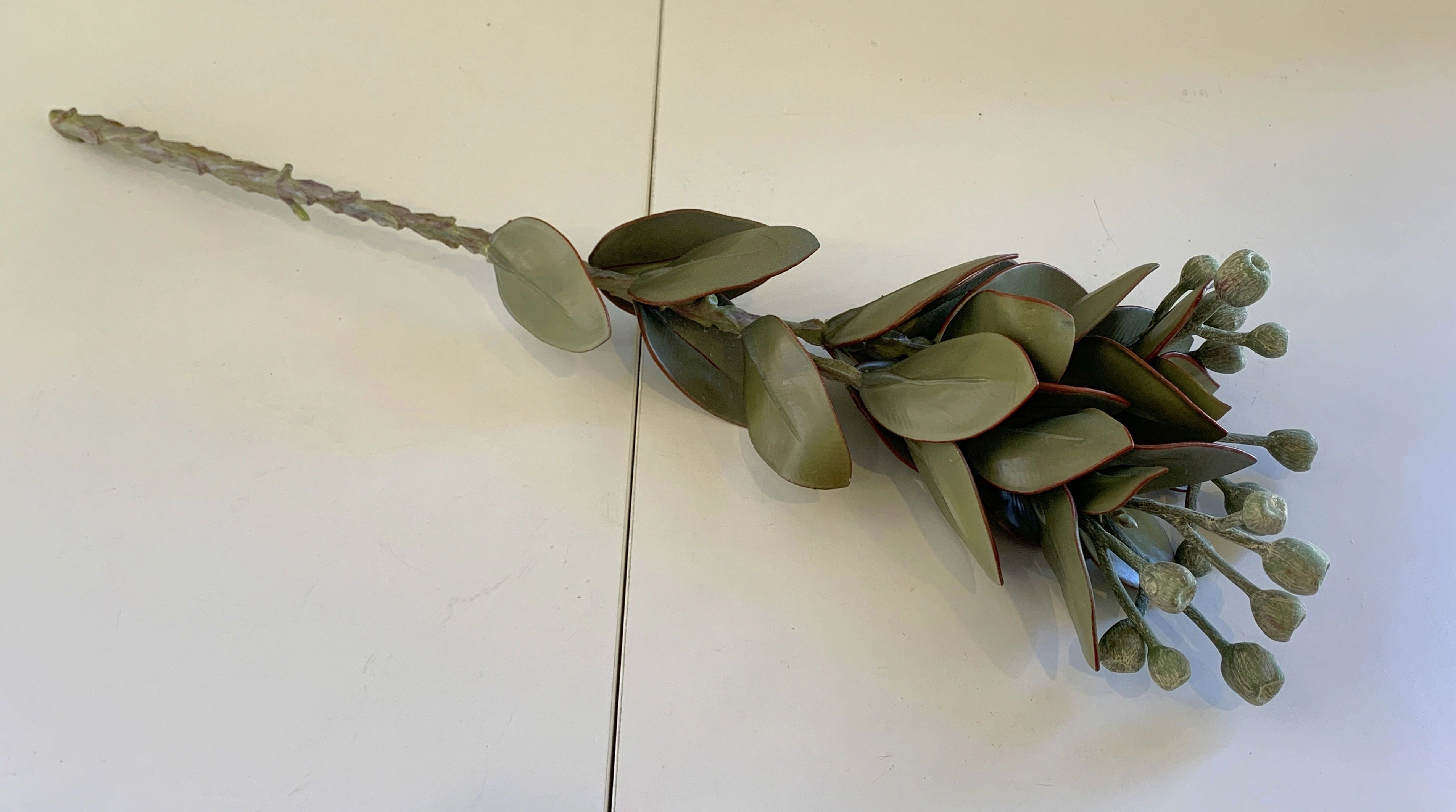 LEA0093 Tetragona Nut Spray 57cm Green