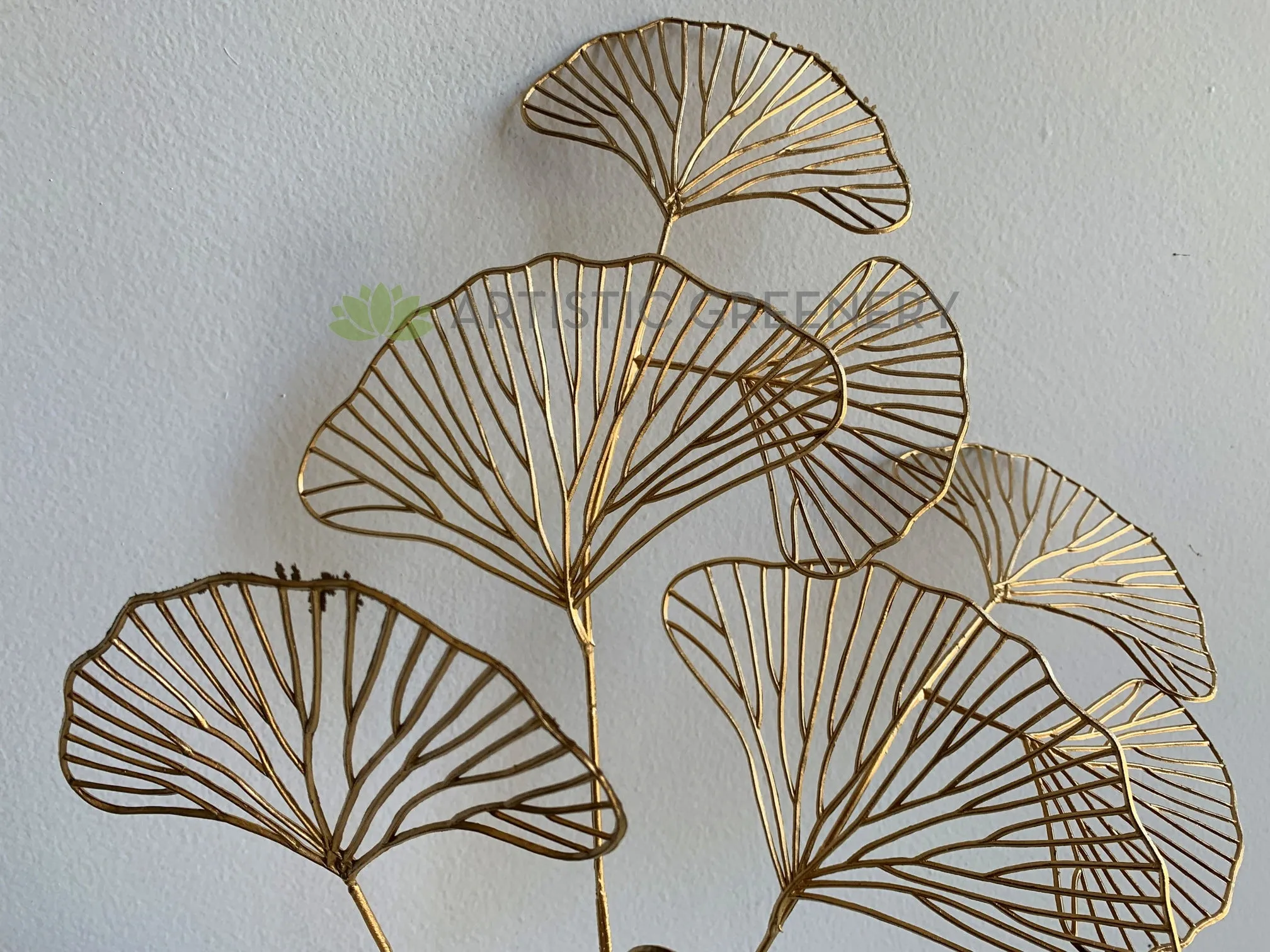 LEA0110 Gold Shell Leaves 74cm
