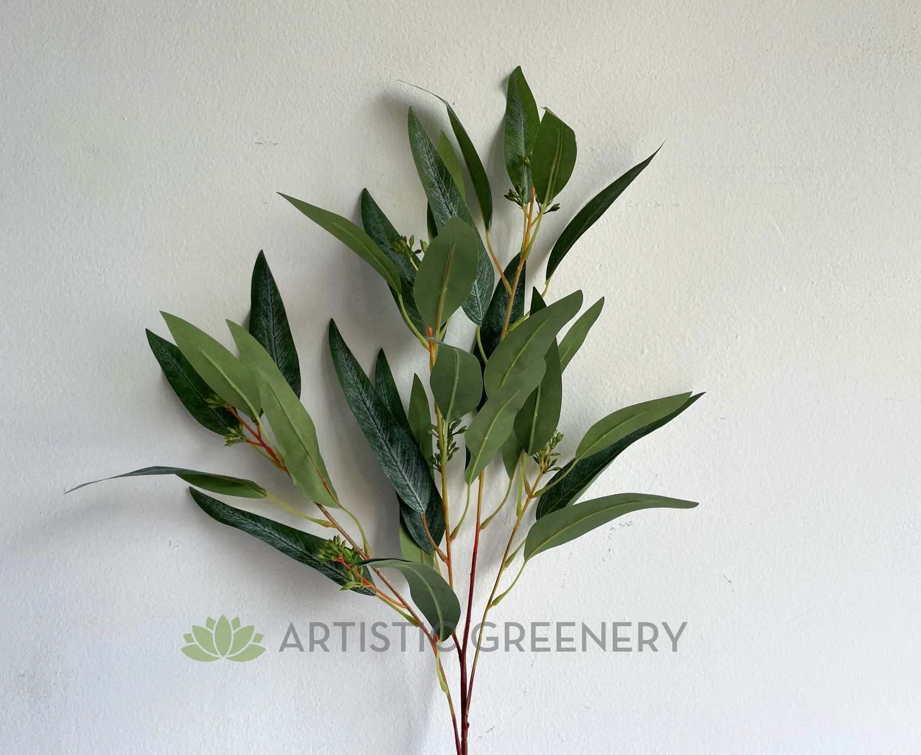 LEA0113 Seeded Gum Leaves 88cm