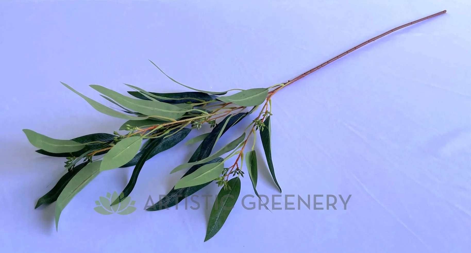 LEA0113 Seeded Gum Leaves 88cm