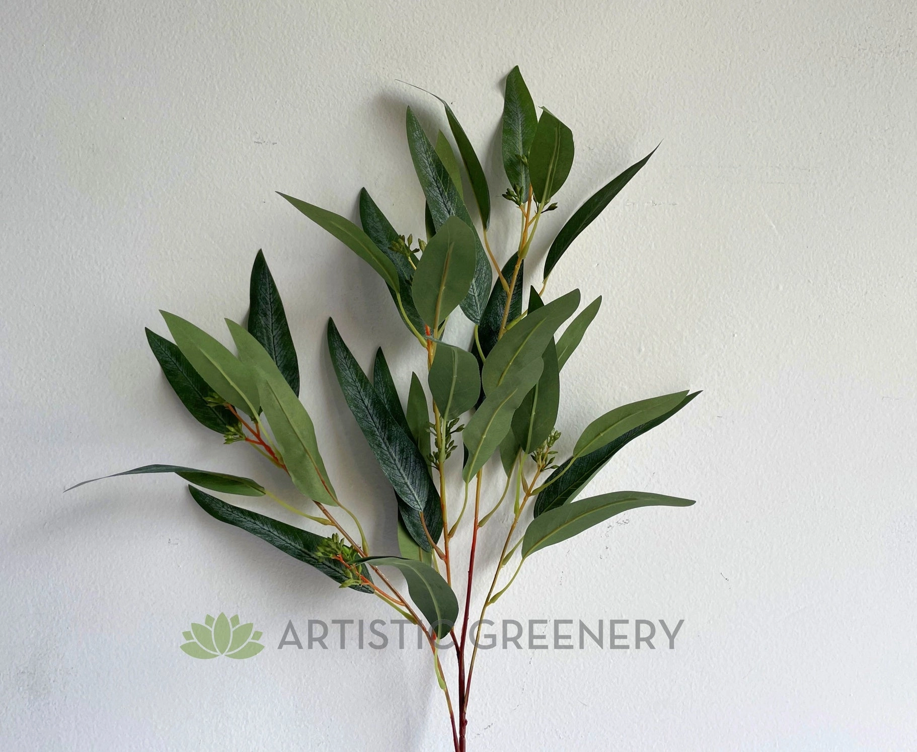LEA0113 Seeded Gum Leaves 88cm