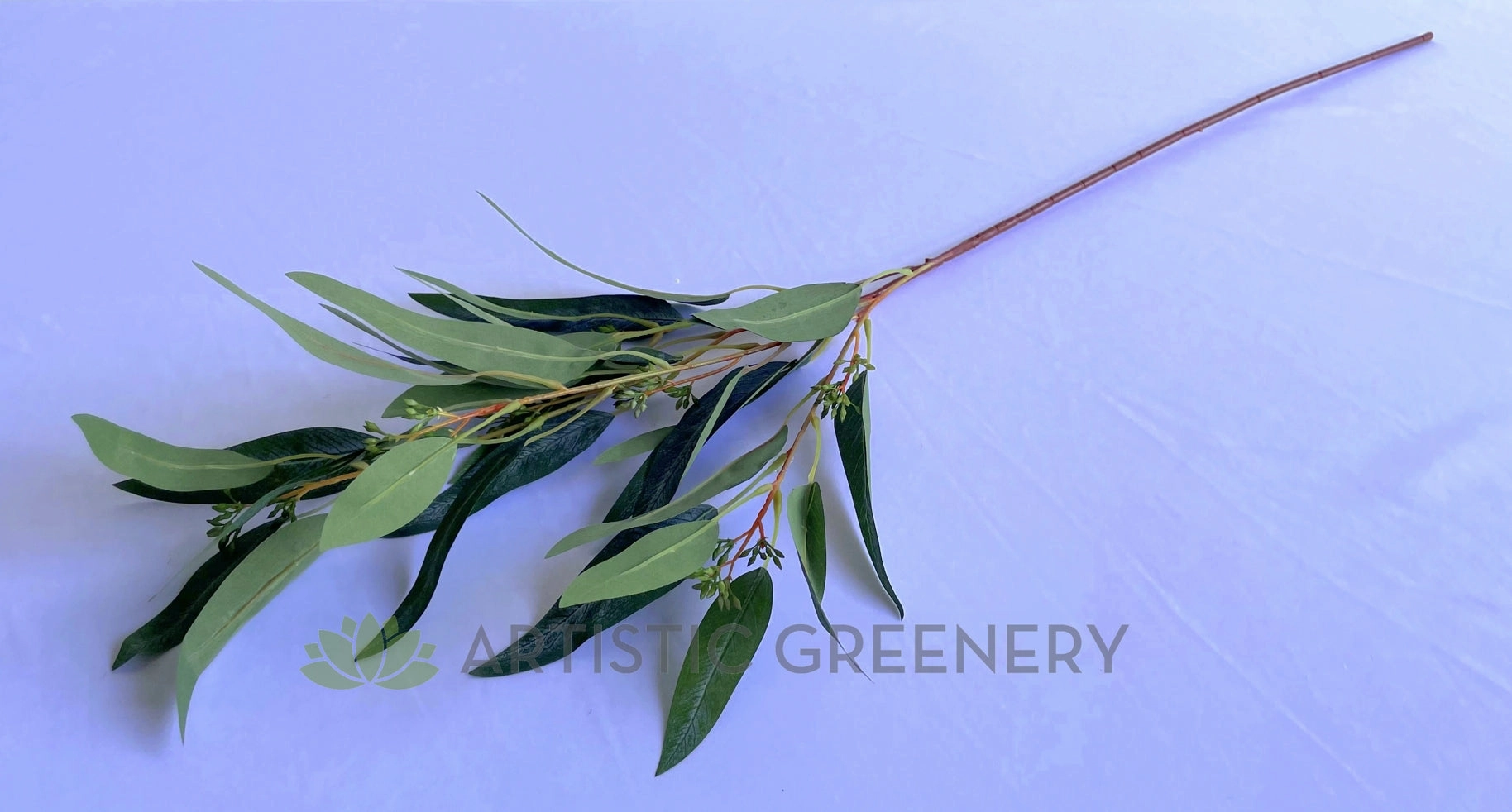 LEA0113 Seeded Gum Leaves 88cm