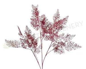 LEA0114 Red Maidenhair Fern Spray 103cm dried green plant  