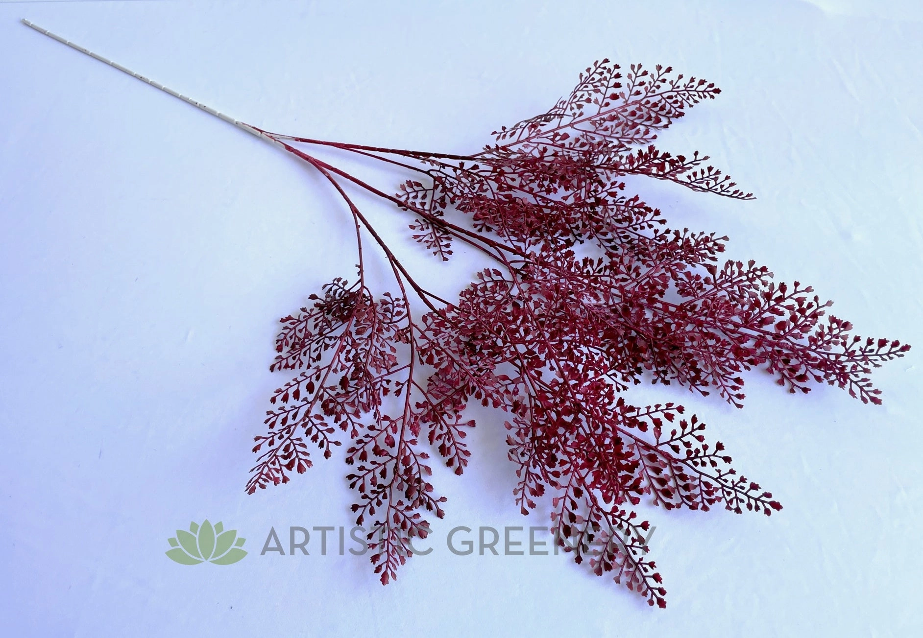 LEA0114 Red Maidenhair Fern Spray 103cm