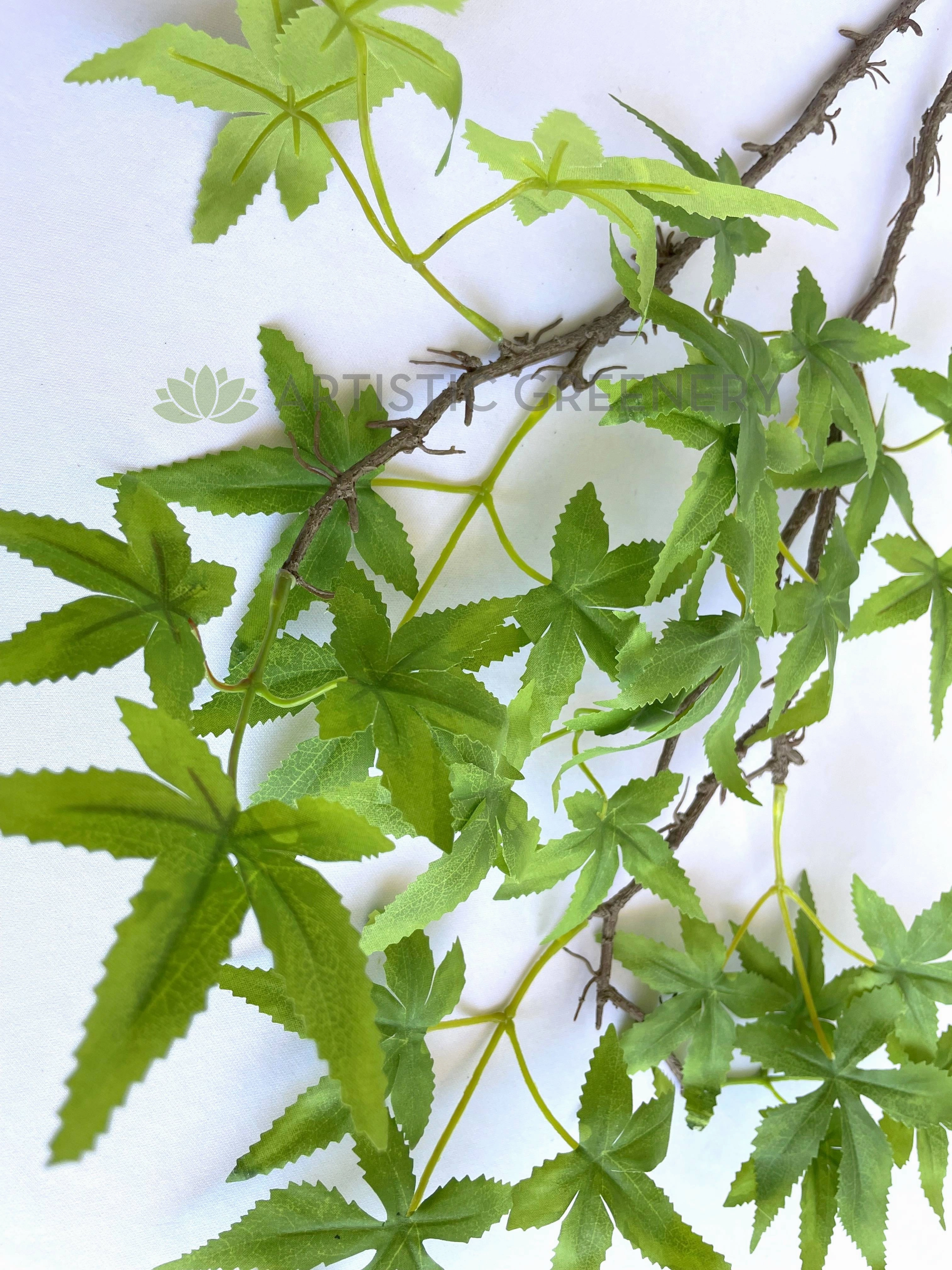 LEA0117 Green Maple Foliage 95cm