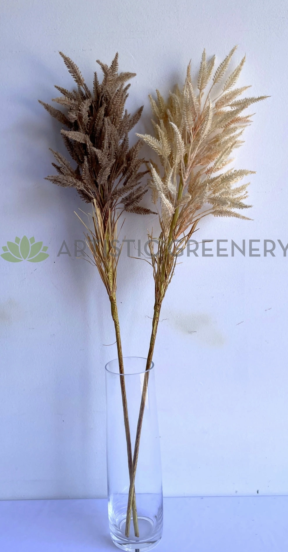 LEA0118 Dried Look Astible 82cm Cream / Brown