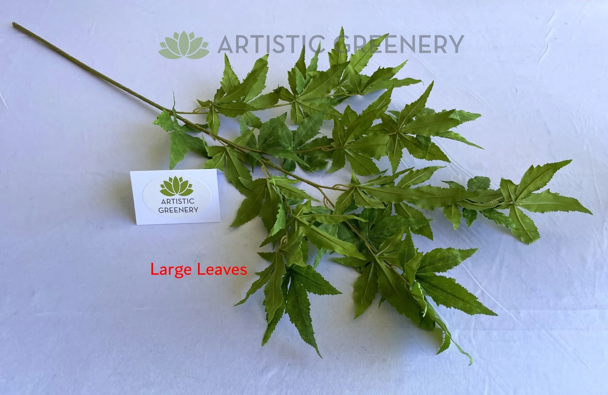 LEA0127 Maple Foliage Green 88cm 2 Sizes (Leaves)