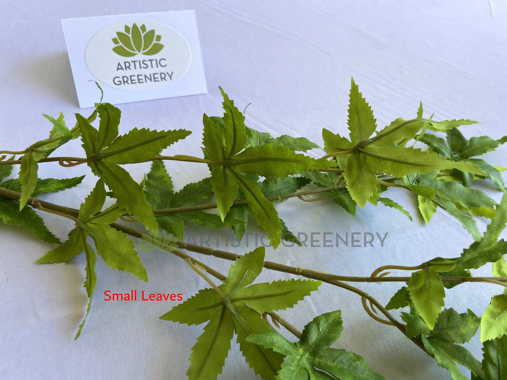 LEA0127 Maple Foliage Green 88cm 2 Sizes (Leaves)