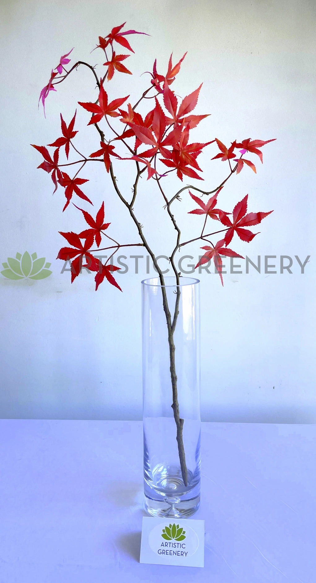 LEA0129 Maple Foliage 90cm Red