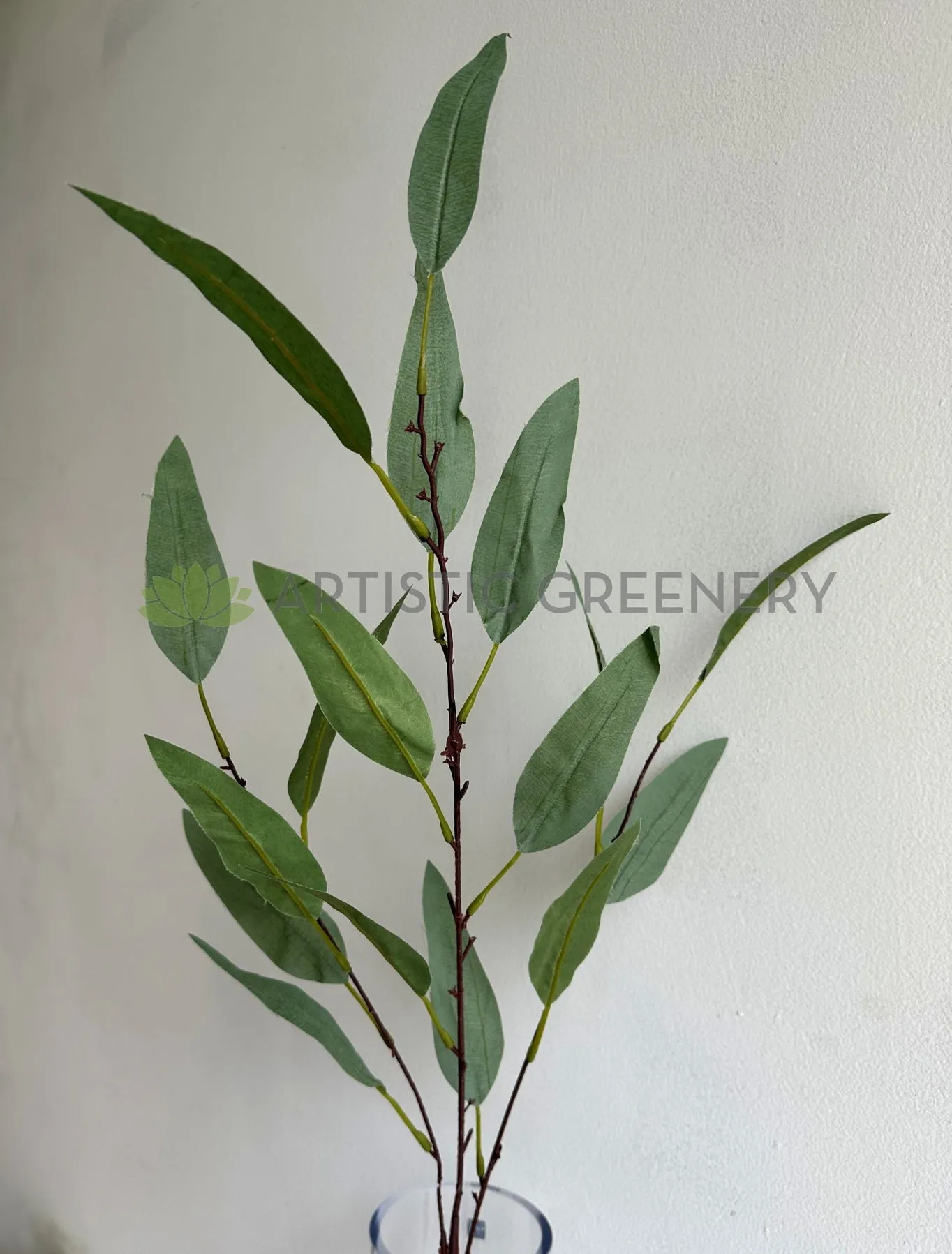 LEA0132 Eucalyptus / Gum Leaves Spray 92cm Green