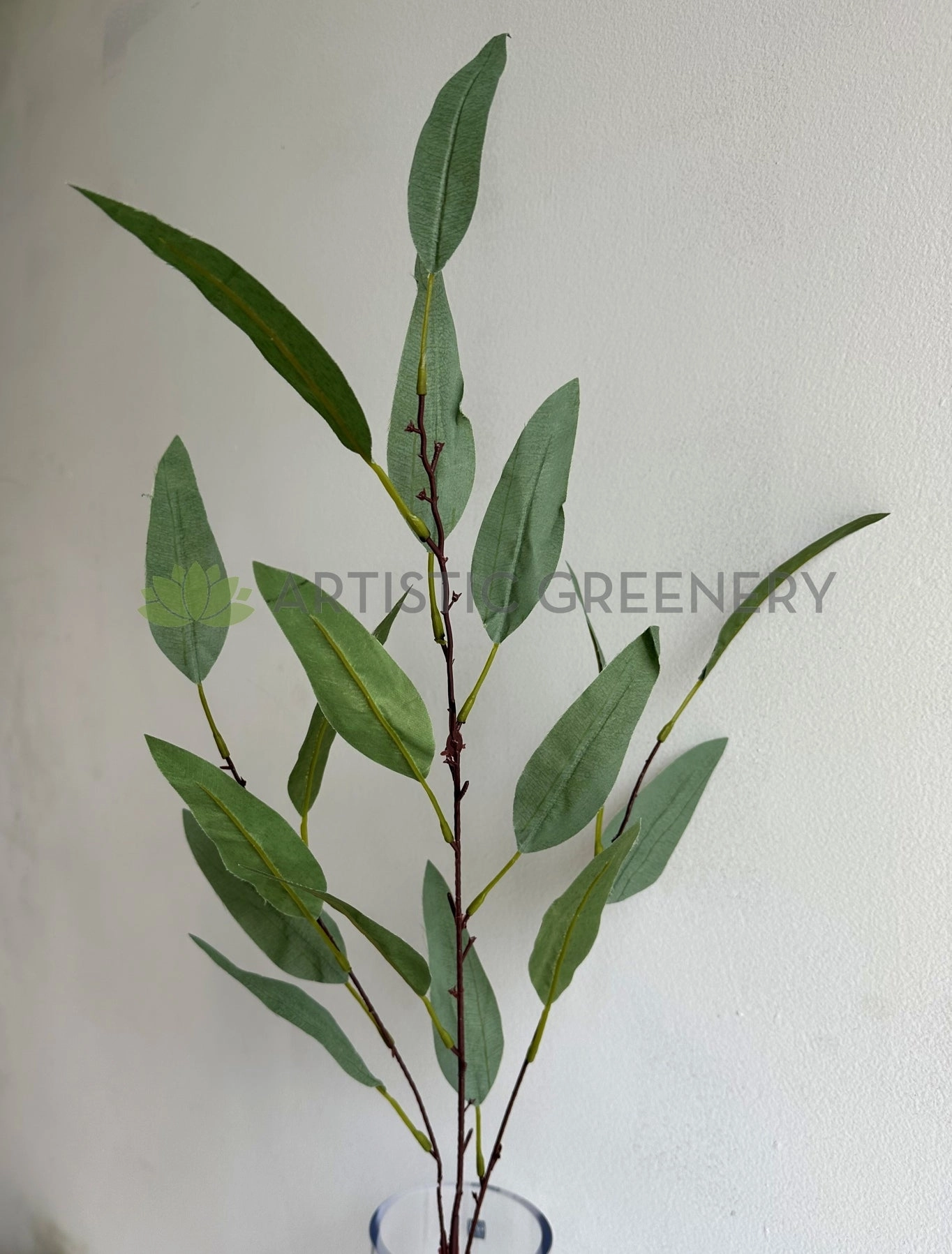LEA0132 Eucalyptus / Gum Leaves Spray 92cm Green