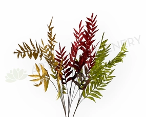 LEA0133 Fern Foliage 116cm Brown / Red / Green xl flower pot  