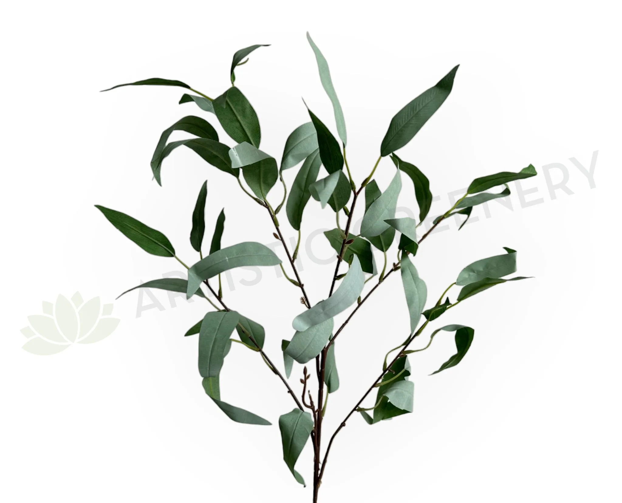 LEA0134 Eucalyptus Foliage 99cm Grey Green dried green plant  
