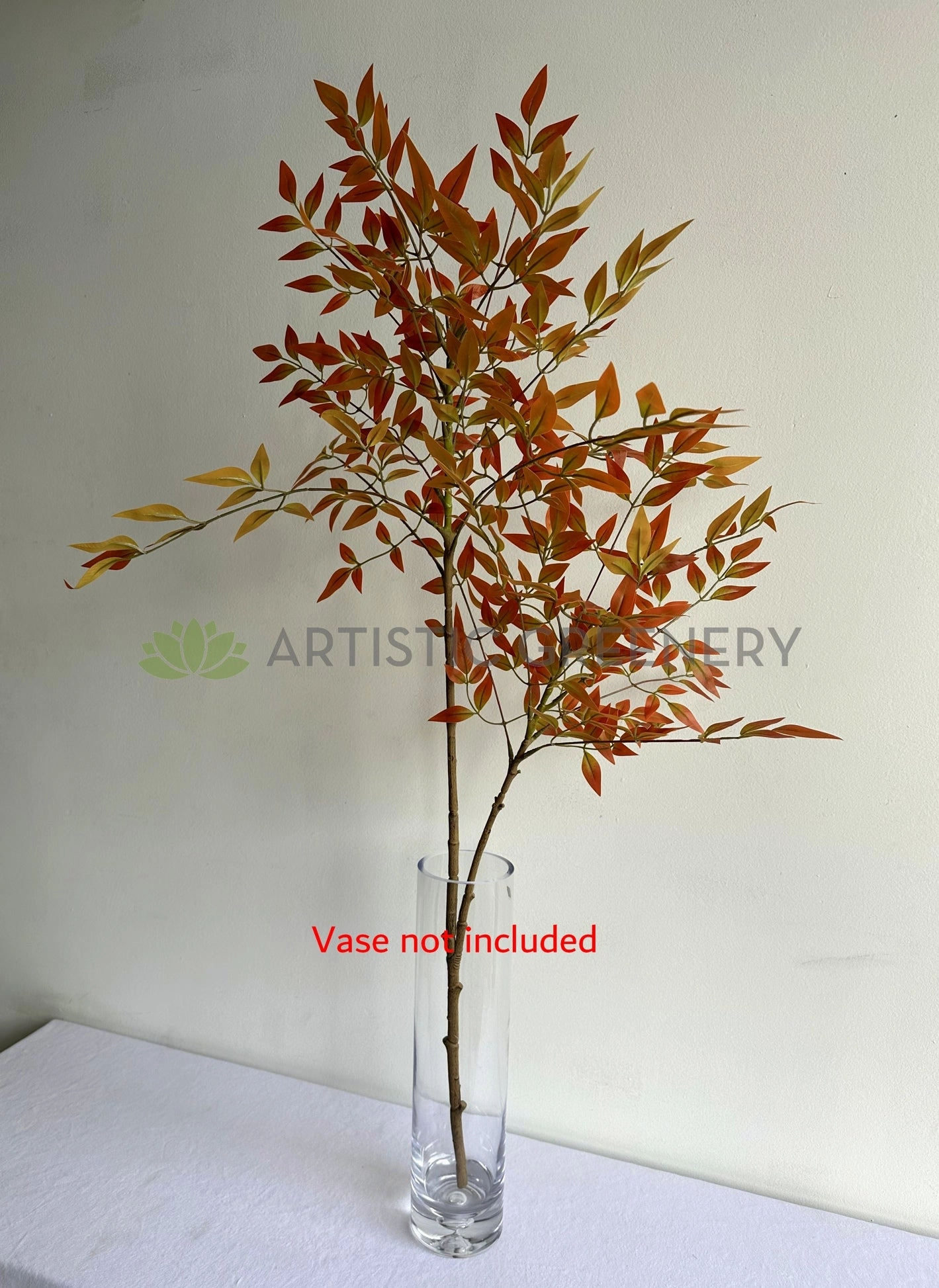 LEA0136 Sacred Bamboo / Nindina Foliage 110cm Autumn Style