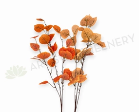 LEA0142 Autumn Fall Eucalyptus Foliage 81cm Orange / Brown outdoor greenery  