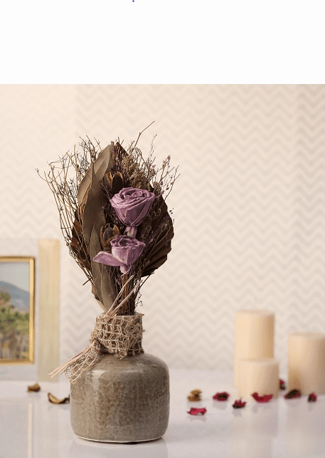 Lea Dried Lavender Small Vase outdoor greenery  