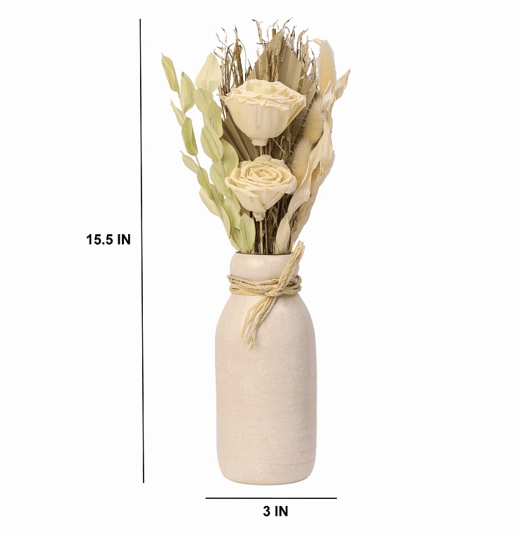 Lea Dried Yellow Delight Big Vase