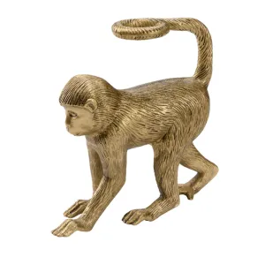 Left Monkey Business Statue dried flowers  
